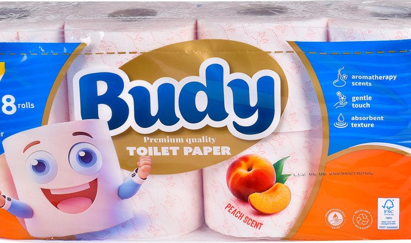 Budy toilet papír 3rtg 19m 8tek/csom Barack