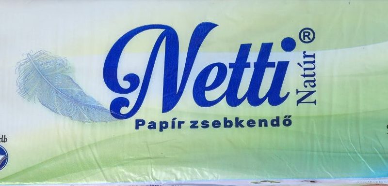 NETTI Papírzsebkendő 100db 3rtg 100%cell.